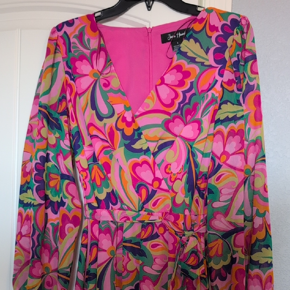 Jessica Howard Pink and Multicolor Dress